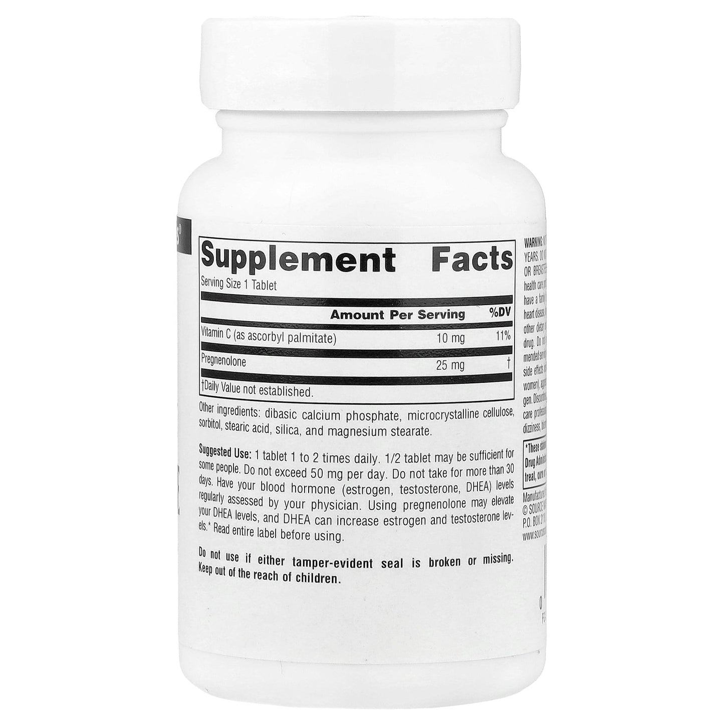 Source Naturals, Pregnenolone, 120 Tablets