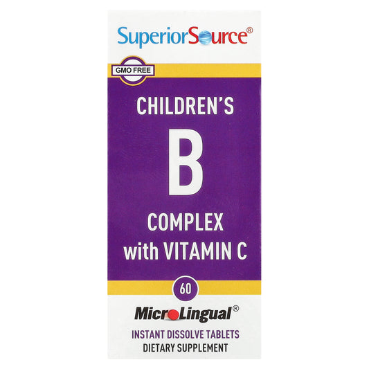 Superior Source, Children's B Complex with Vitamin C, 60 MicroLingual Instant Dissolve Tablets