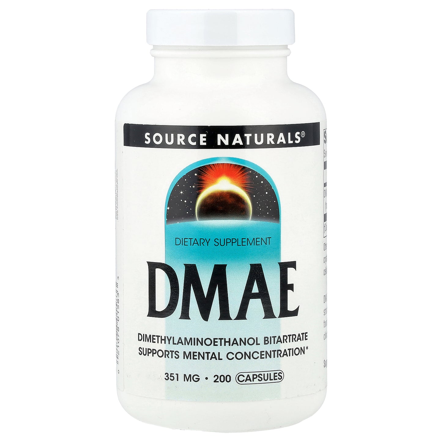 Source Naturals, DMAE, 351 mg, 200 Capsules