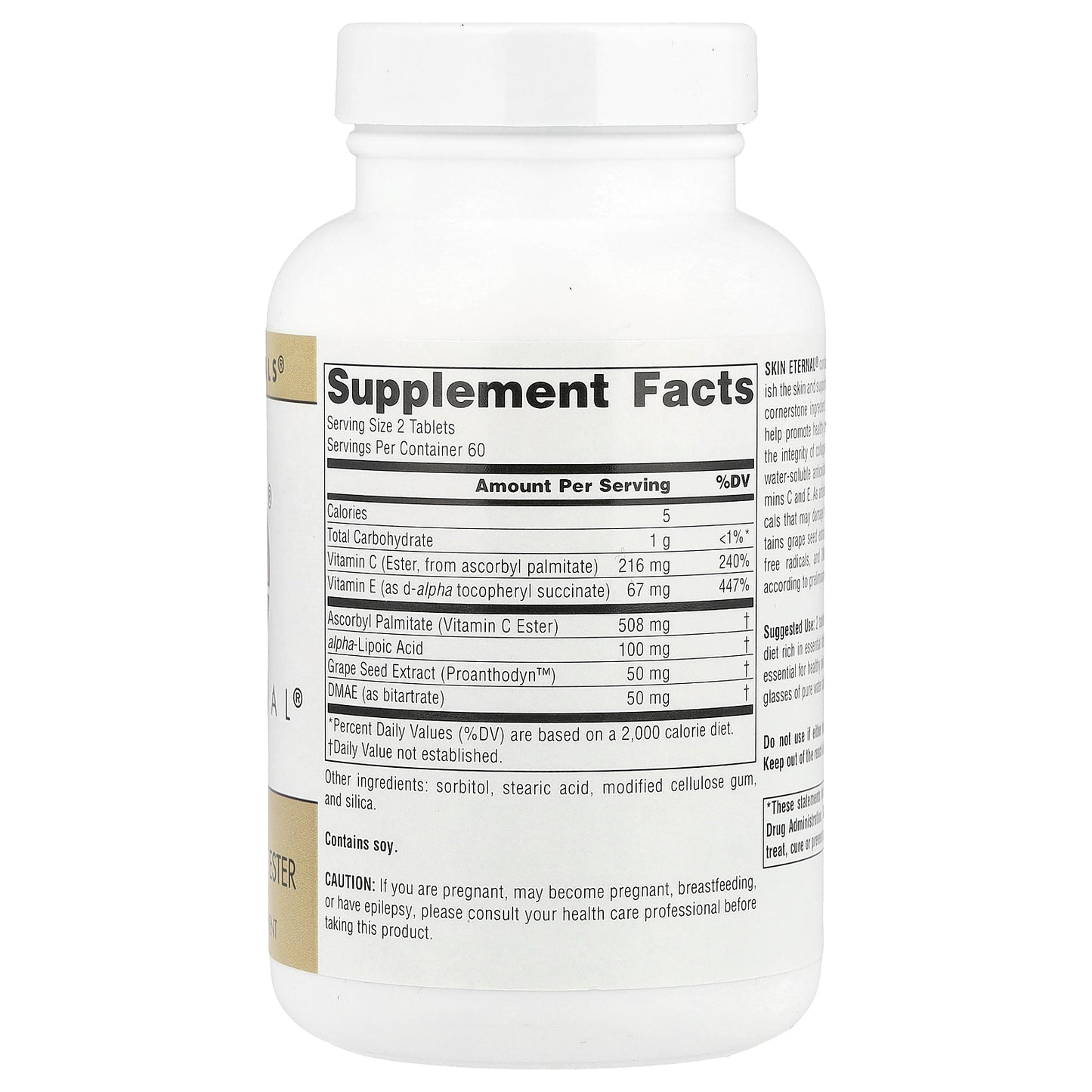 Source Naturals, Skin Eternal® with DMAE, Lipoic Acid, & C Ester, 120 Tablets