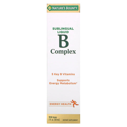 Nature's Bounty, B-Complex, Sublingual Liquid, 2 fl oz (59 ml)