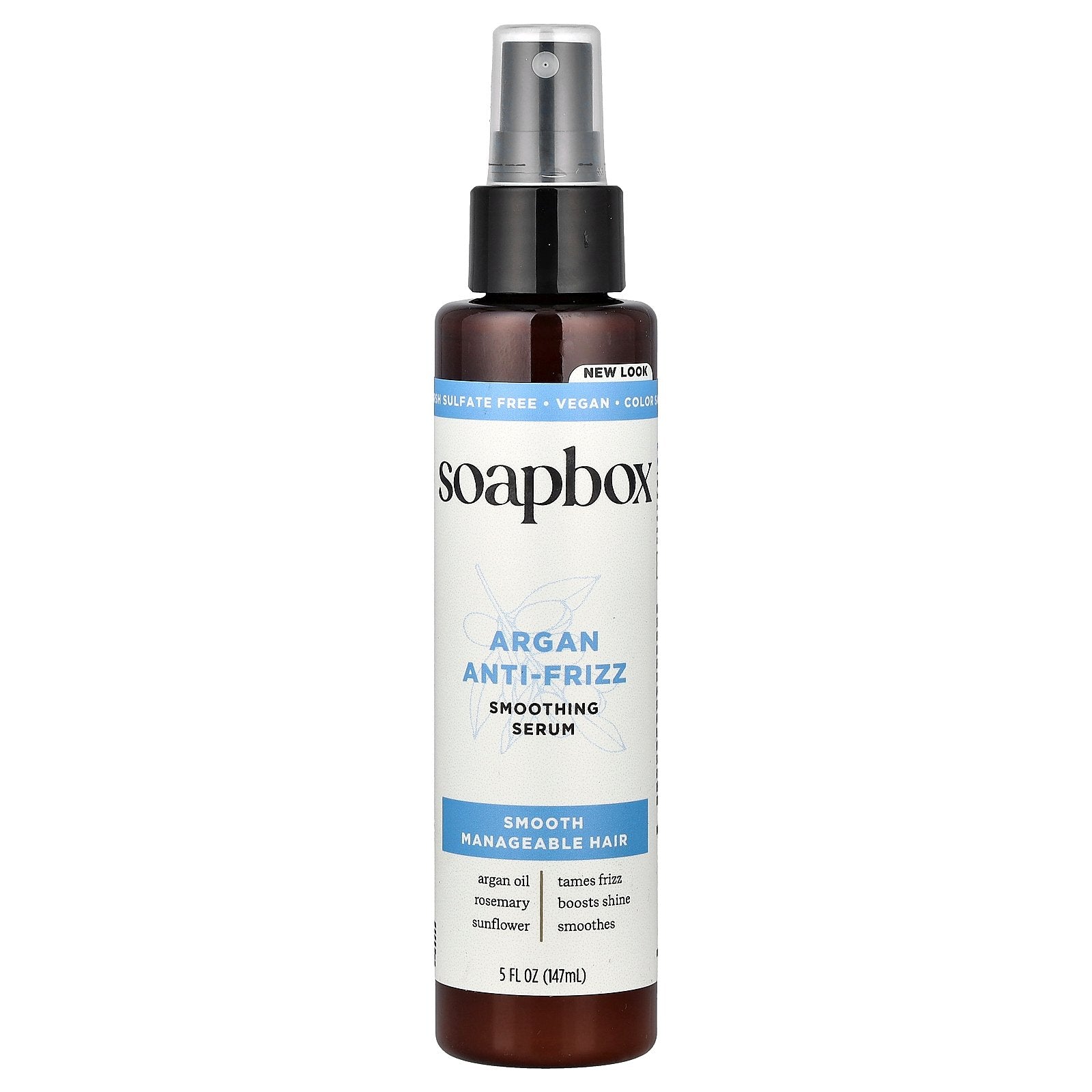 Soapbox, Argan Anti Frizz Smoothing Serum, 5 fl oz (147 ml)