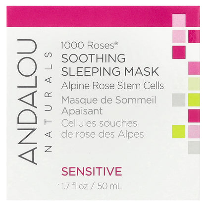 Andalou Naturals, 1000 Roses®, Soothing Sleeping Beauty Mask, Sensitive, 1.7 fl oz (50 ml)