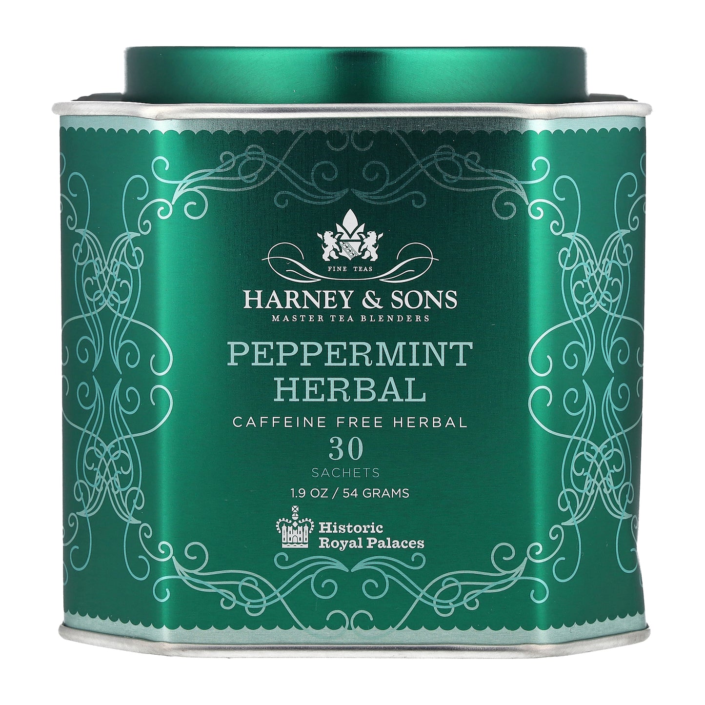 Harney & Sons, Peppermint Herbal, Caffeine Free, 30 Sachets, 1.9 oz (54 g)