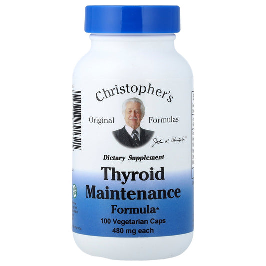 Christopher's Original Formulas, Thyroid Maintenance Formula, 100 Vegetarian Caps