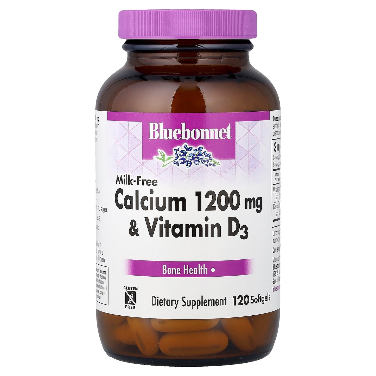 Bluebonnet Nutrition, Calcium & Vitamin D3, 120 Softgels