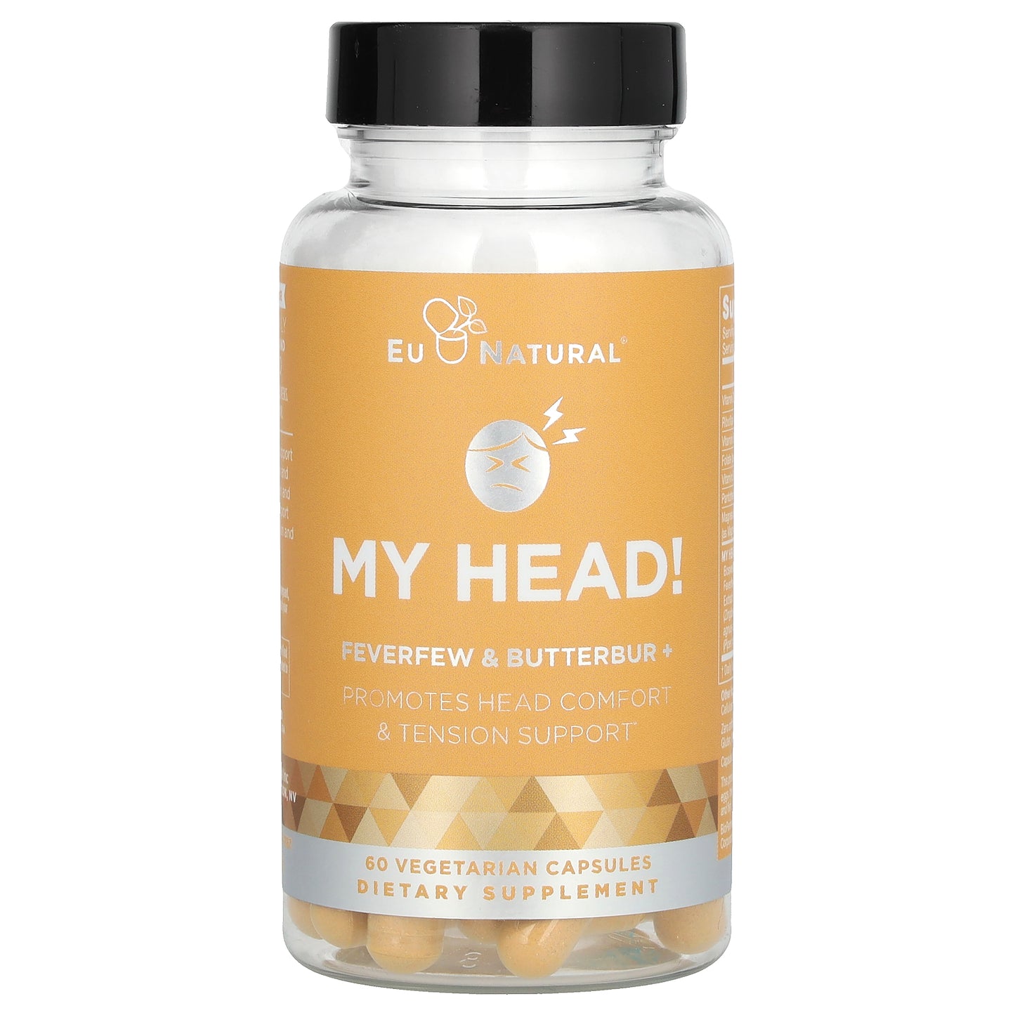 Eu Natural, My Head, Feverfew & Butterbur, 60 Vegetarian Capsules