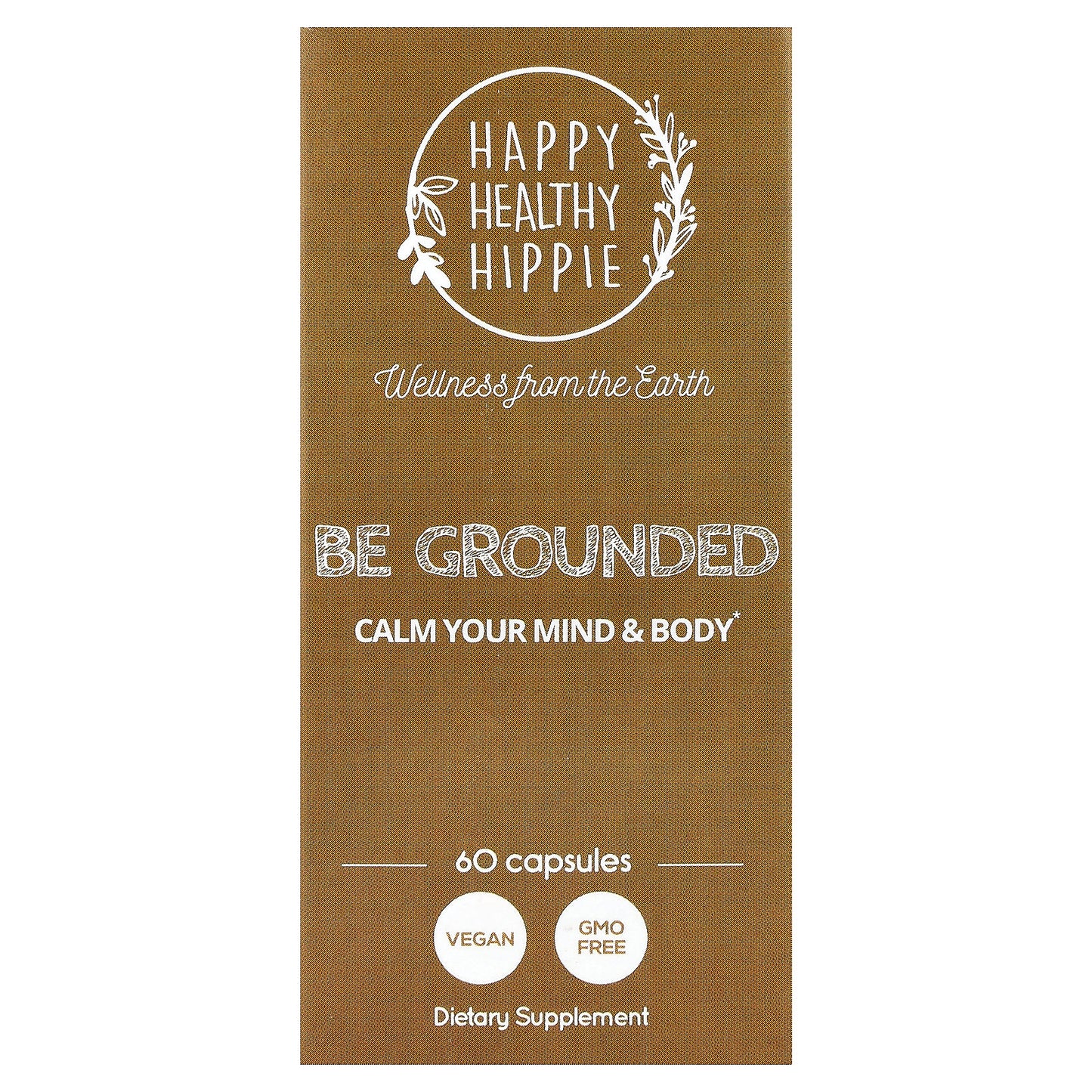 Happy Healthy Hippie, Be Grounded, 60 Capsules