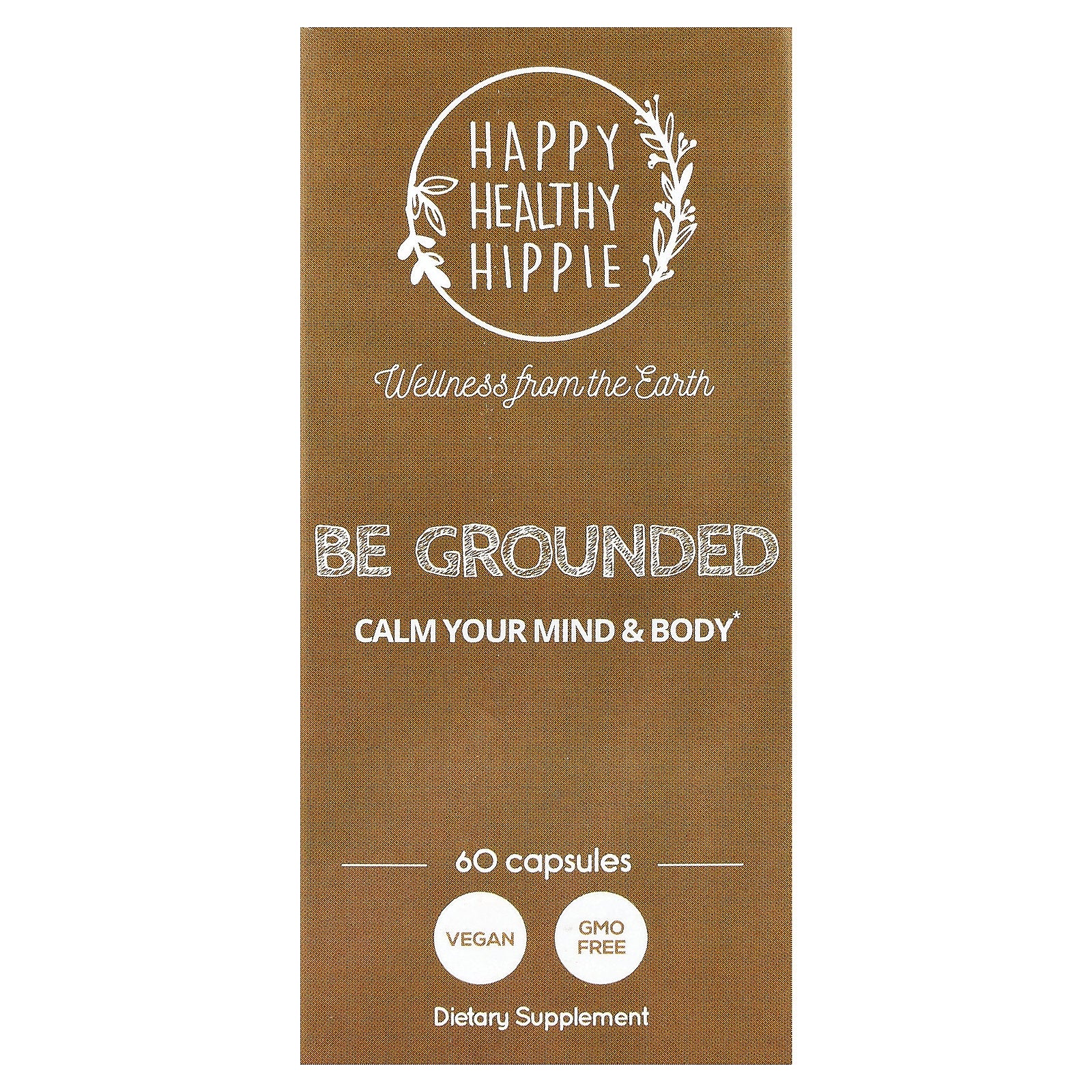 Happy Healthy Hippie, Be Grounded, 60 Capsules
