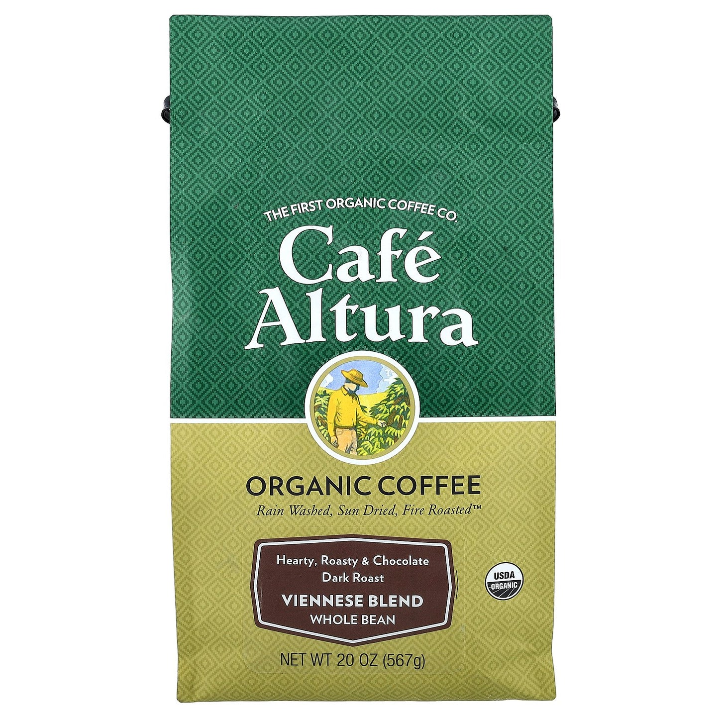 Cafe Altura, Organic Coffee, Viennese Blend, Whole Bean, Dark Roast, 20 oz (567 g)