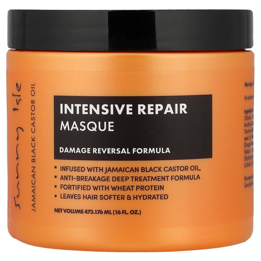 Sunny Isle, Jamaican Black Castor Oil, Intensive Repair Masque, 16 fl oz (473.176 ml)