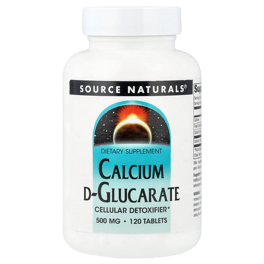 Source Naturals, Calcium D-Glucarate, 120 Tablets (500 mg per Tablet)