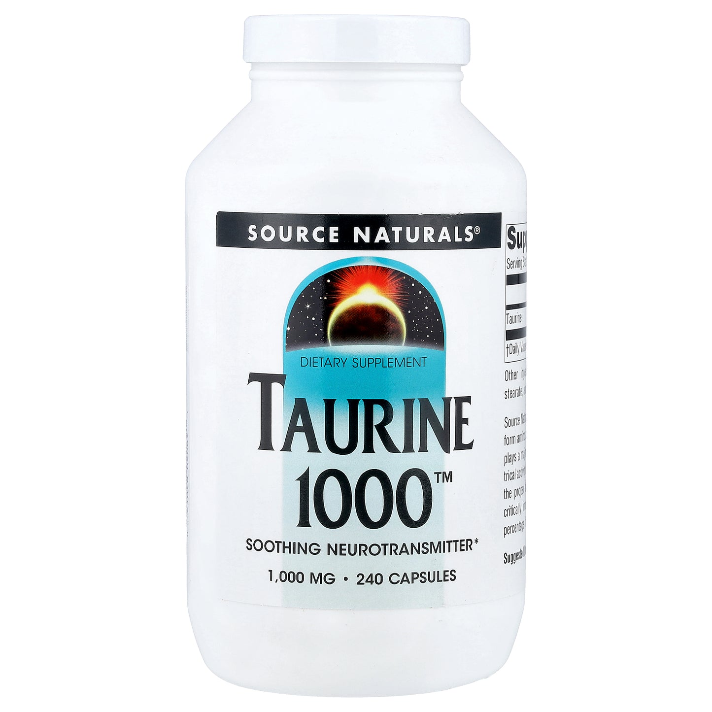 Source Naturals, Taurine 1000™, 1,000 mg, 240 Capsules