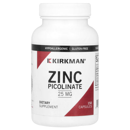 Kirkman Labs, Zinc Picolinate, 25 mg, 150 Capsules