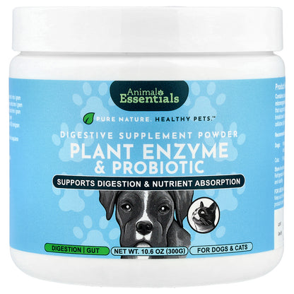Animal Essentials, Plant Enzyme & Probiotic, For Dogs & Cats, 10.6 oz (300 g)
