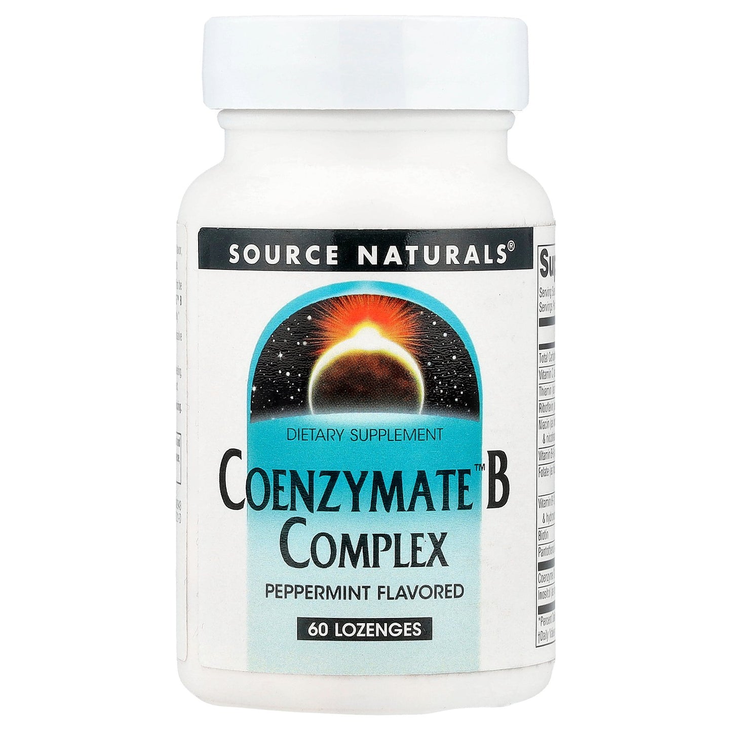 Source Naturals, Coenzymate™ B Complex, Peppermint, 60 Lozenges