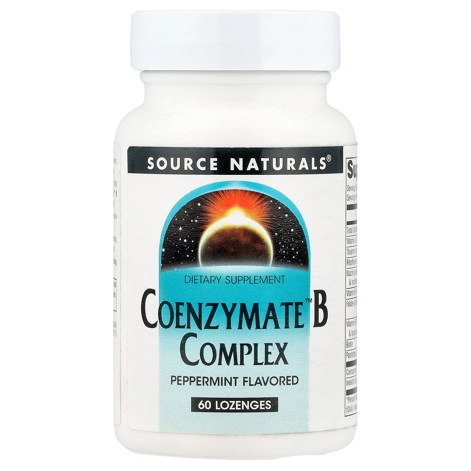 Source Naturals, Coenzymate™ B Complex, Peppermint, 60 Lozenges