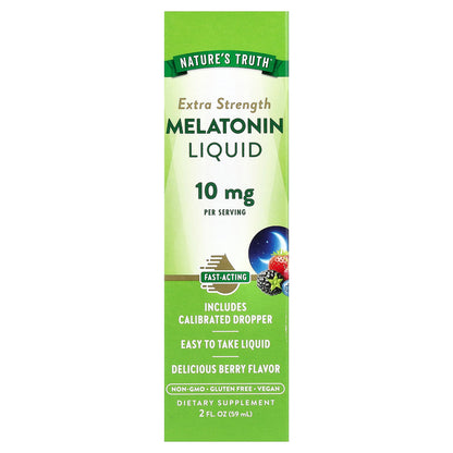 Nature's Truth, Liquid Melatonin, Delicious Berry, 2 fl oz (59 ml)