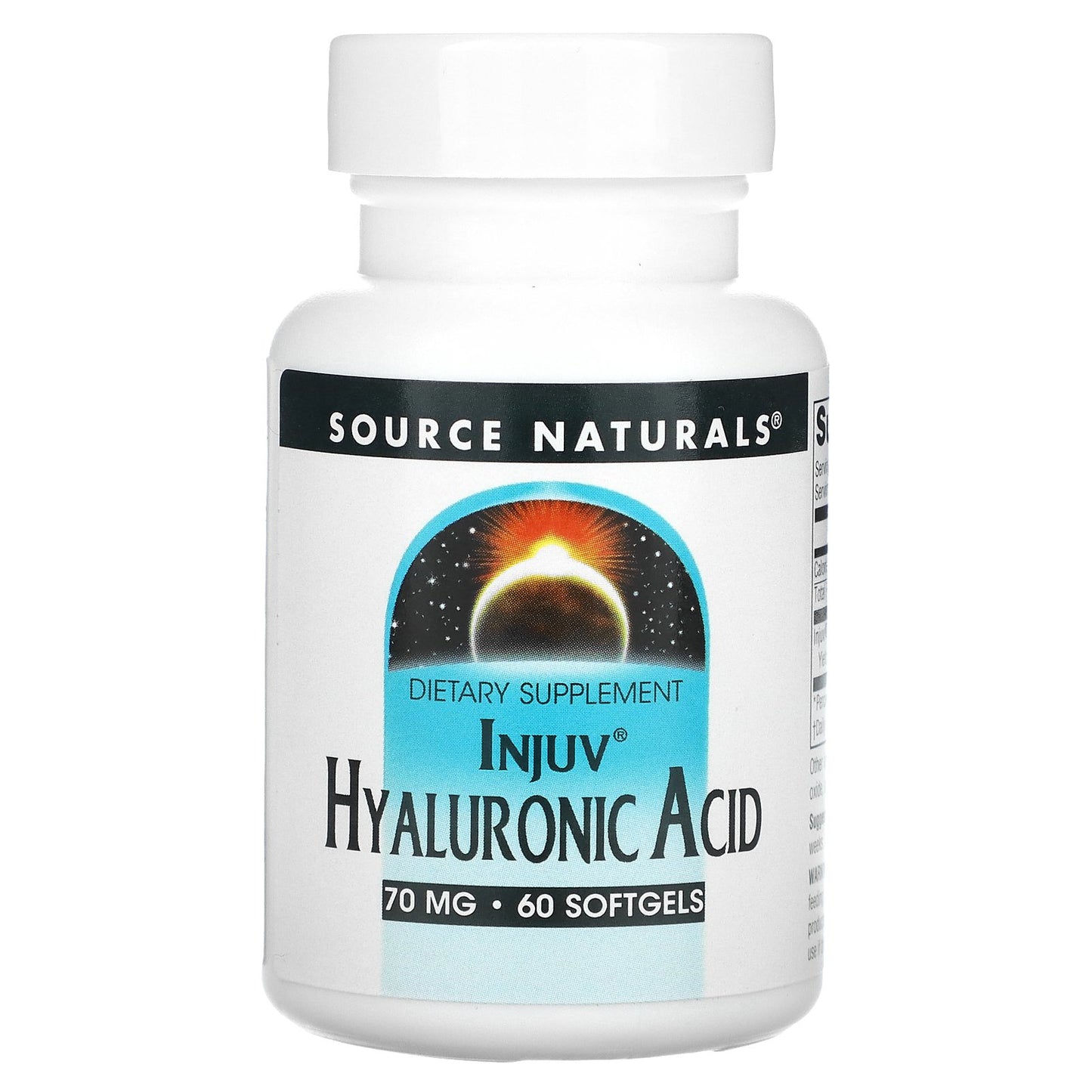 Source Naturals, Injuv Hyaluronic Acid, 70 mg, 60 Softgels