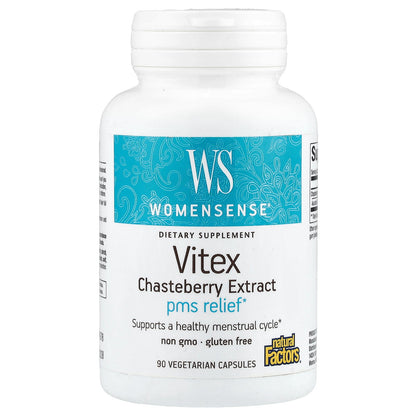 Natural Factors, WomenSense®, Vitex Chasteberry Extract, 80 mg, 90 Vegetarian Capsules