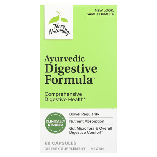 Terry Naturally, Ayurvedic Digestive Formula, 60 Capsules