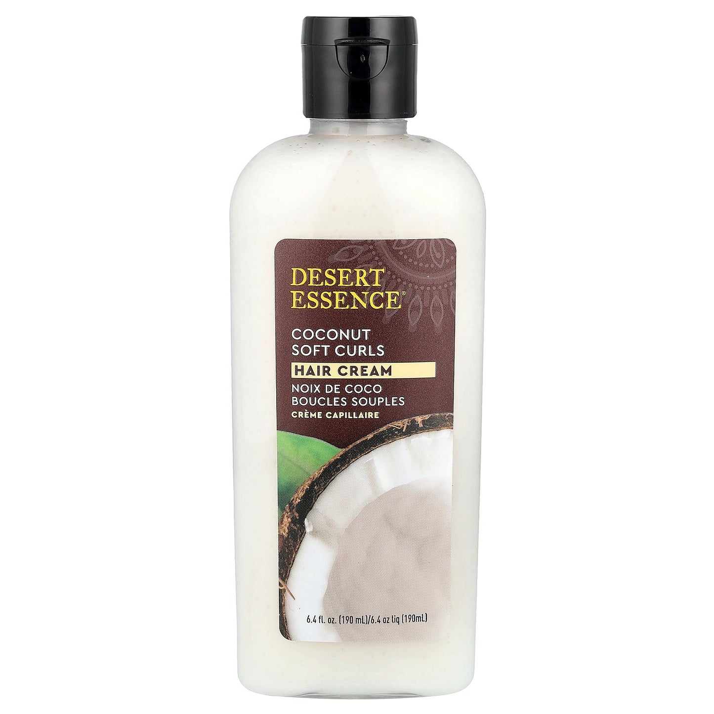 Desert Essence, Coconut Soft Curls Hair Cream, 6.4 fl oz (190 ml)