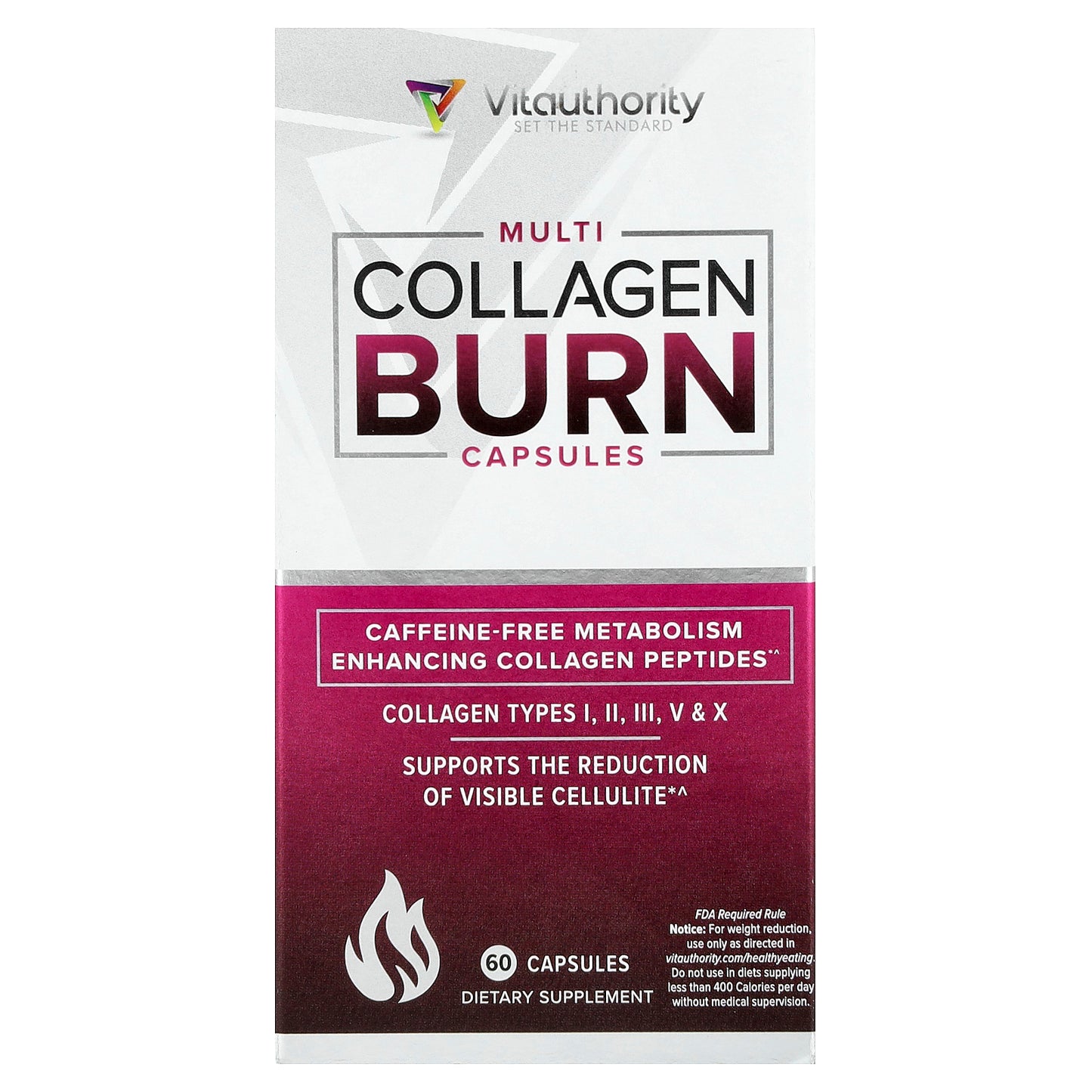 Vitauthority, Multi Collagen Burn, 60 Capsules