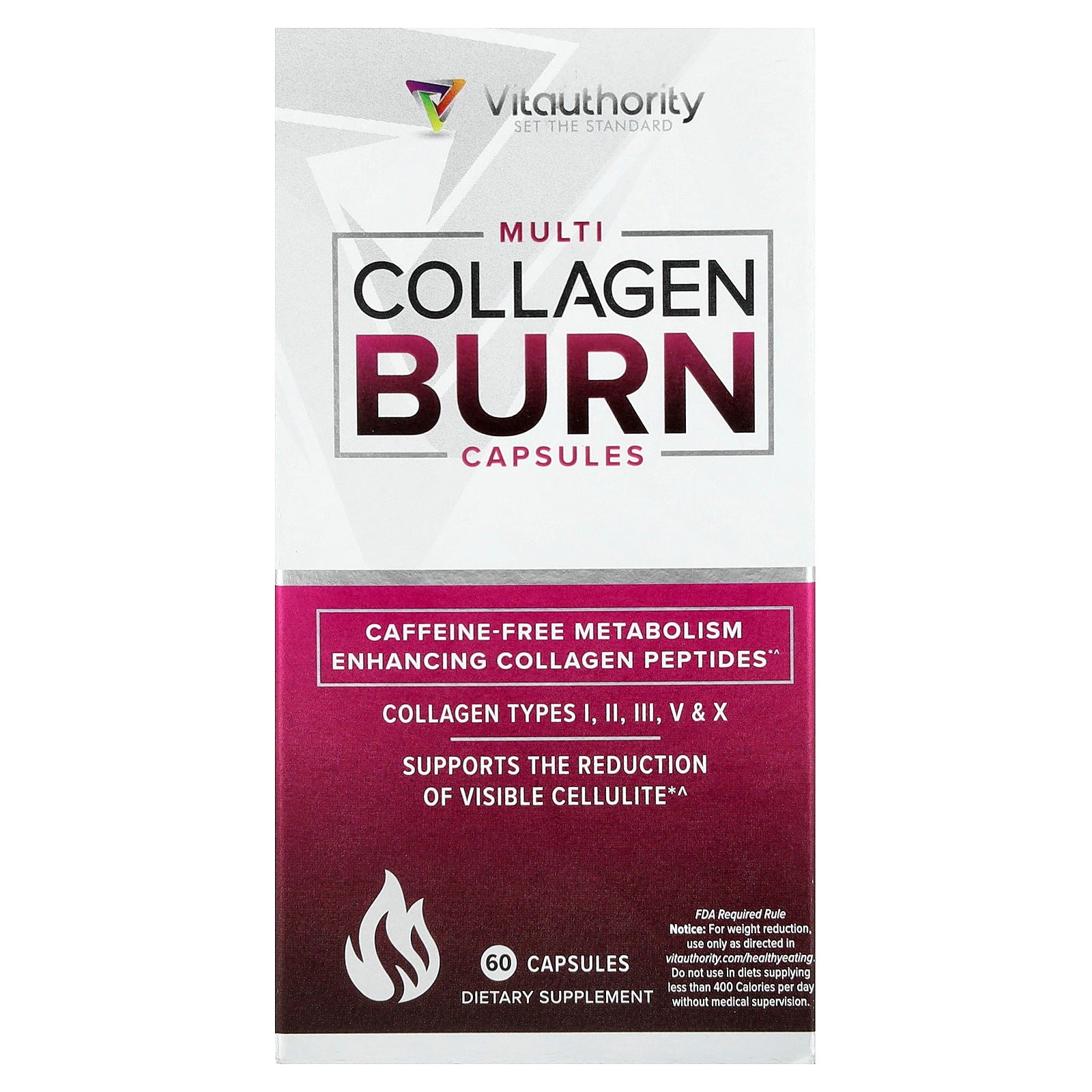 Vitauthority, Multi Collagen Burn, 60 Capsules