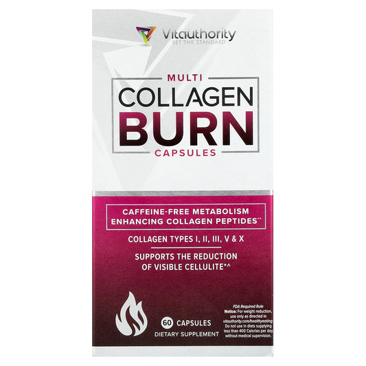 Vitauthority, Multi Collagen Burn, 60 Capsules