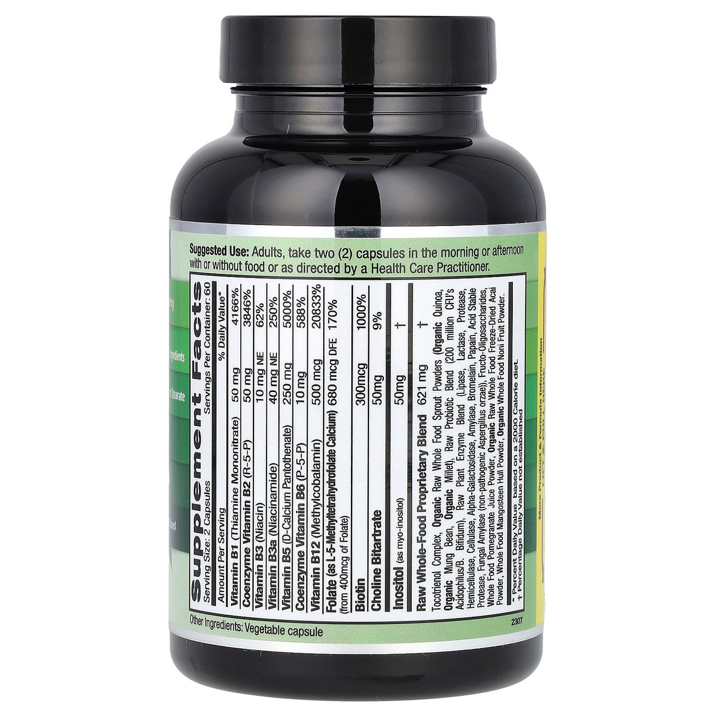 Emerald Laboratories, Coenzymated B-Healthy with L-5-Methyltetrahydrofolate, 120 Vegetable Caps