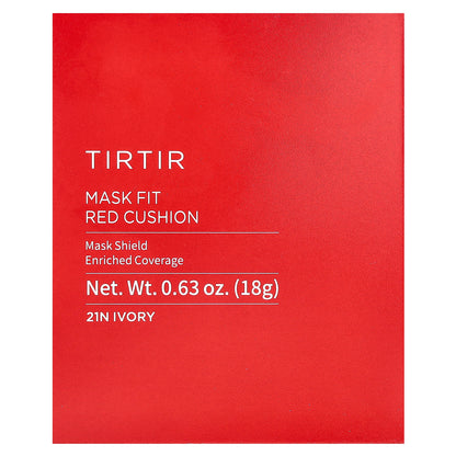 TIRTIR, Mask Fit Red Cushion, 21N Ivory, 0.63 oz (18 g)