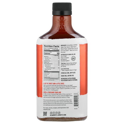 Lakanto, Monk Fruit & Erythritol Sweetened Syrup, Maple Cinnamon, 13 fl oz (384 ml)