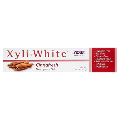 NOW Foods, XyliWhite™ Toothpaste Gel, Cinnafresh, 6.4 oz (181 g)