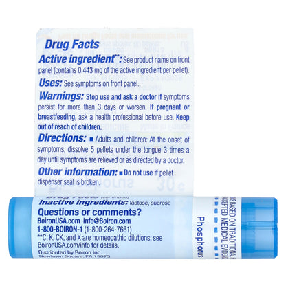 Boiron, Phosphorus, 30C, Sleep Aid , Approx 80 Pellets