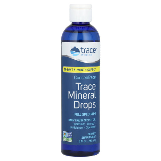 Trace Minerals ®, ConcenTrace, Trace Mineral Drops, Full Spectrum, 8 fl oz (237 ml)