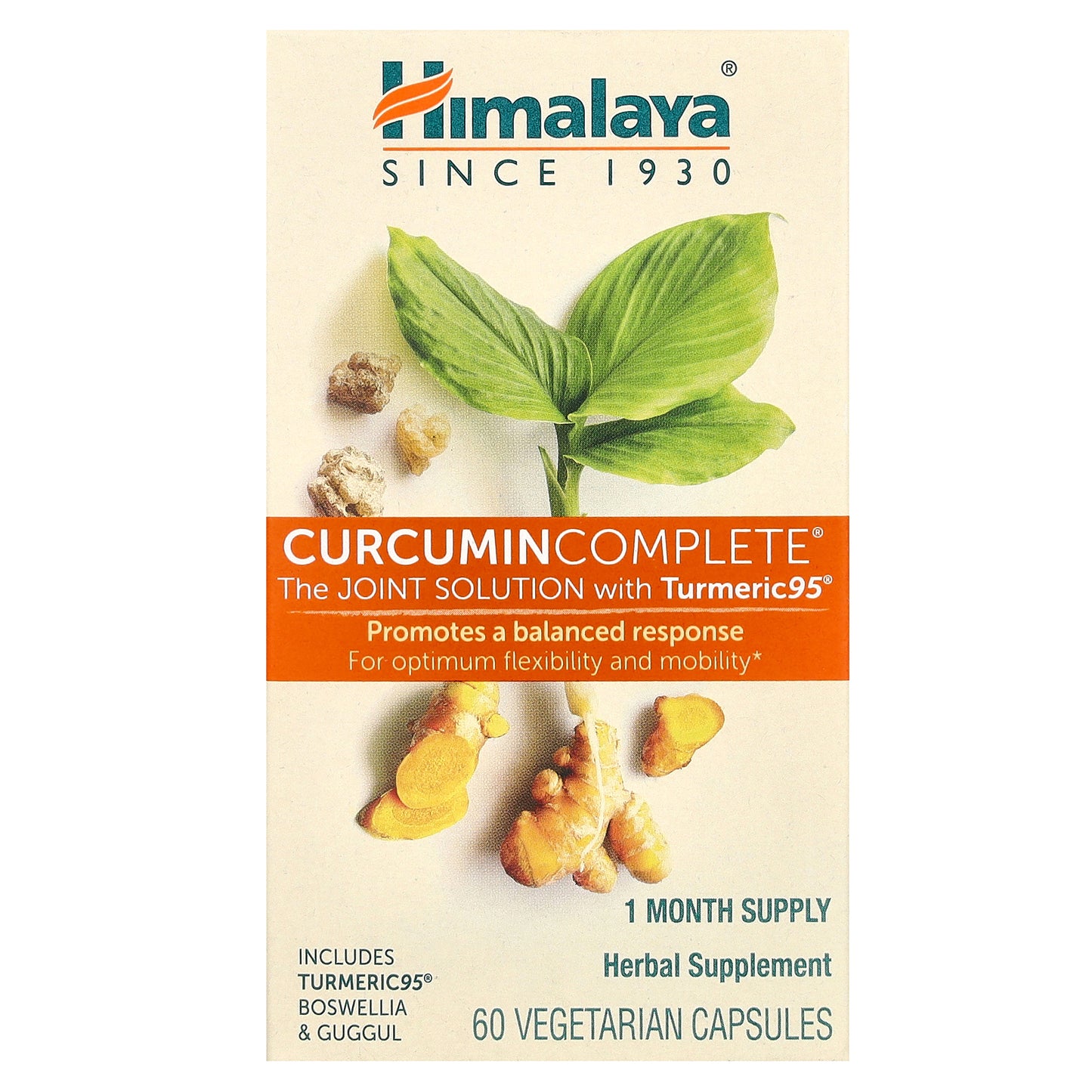 Himalaya, Curcumin Complete, 60 Vegetarian Capsules