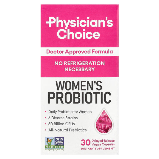 Physician's Choice, Women's Probiotic, 50 Billion CFUs, 30 Delayed-Release Veggie Capsules