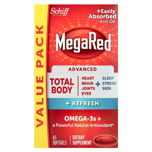 Schiff, MegaRed®, Advanced Total Body + Refresh,  65 Softgels