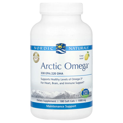 Nordic Naturals, Arctic Omega™, Lemon, 180 Soft Gels