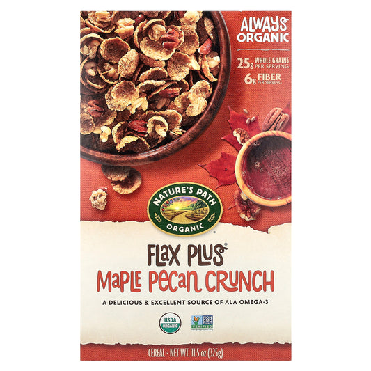 Nature's Path, Organic, Flax Plus Maple Pecan Crunch Cereal, 11.5 oz (325 g)