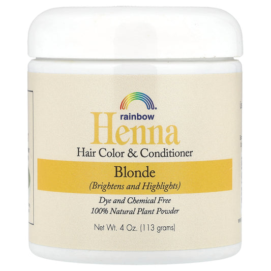 Rainbow Research, Henna, Hair Color and Conditioner, Blonde, 4 oz (113 g)