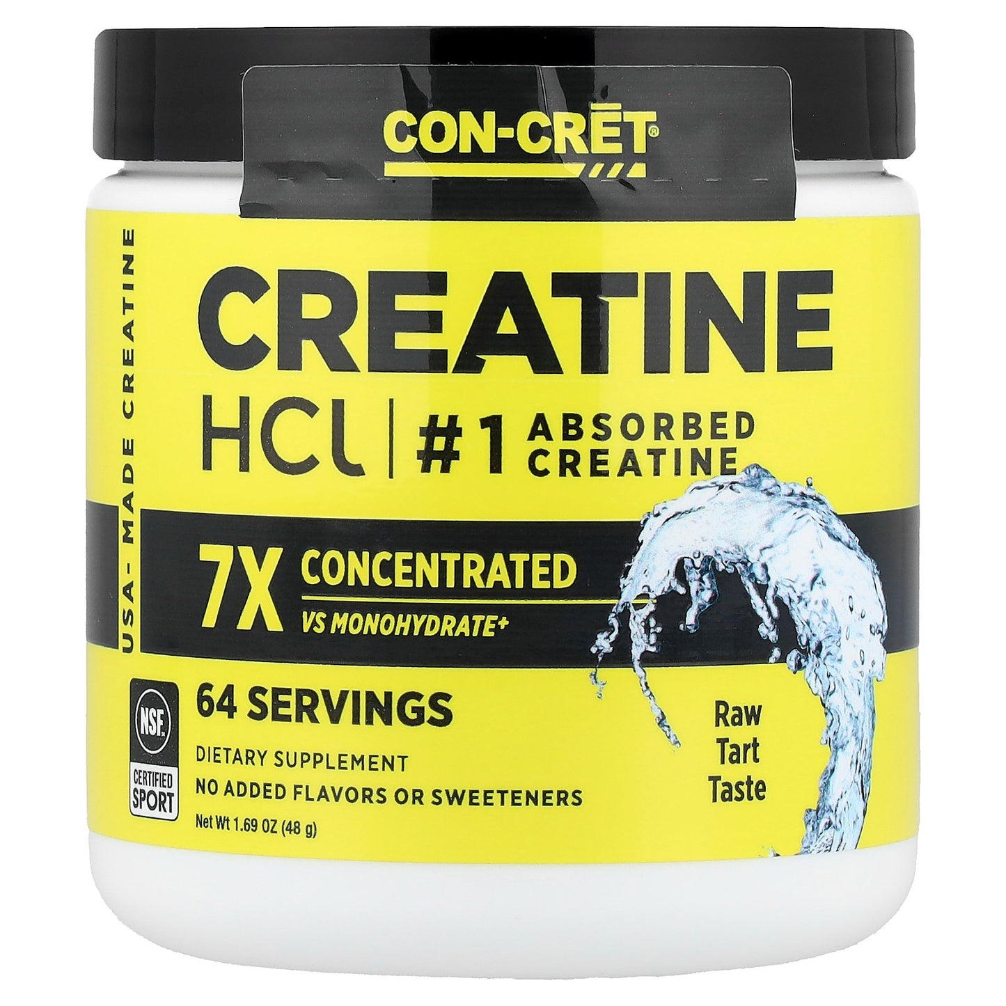 Con-Cret, Creatine HCl, Raw Tart, 1.69 oz (48 g)