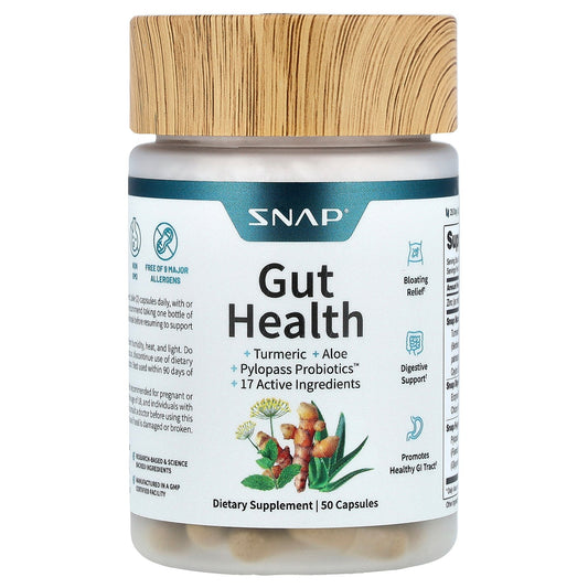 Snap Supplements, Gut Health, 50 Capsules