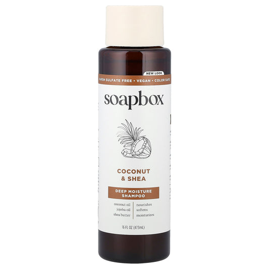 Soapbox, Coconut & Shea, Deep Moisture Shampoo , 16 fl oz (473 ml)