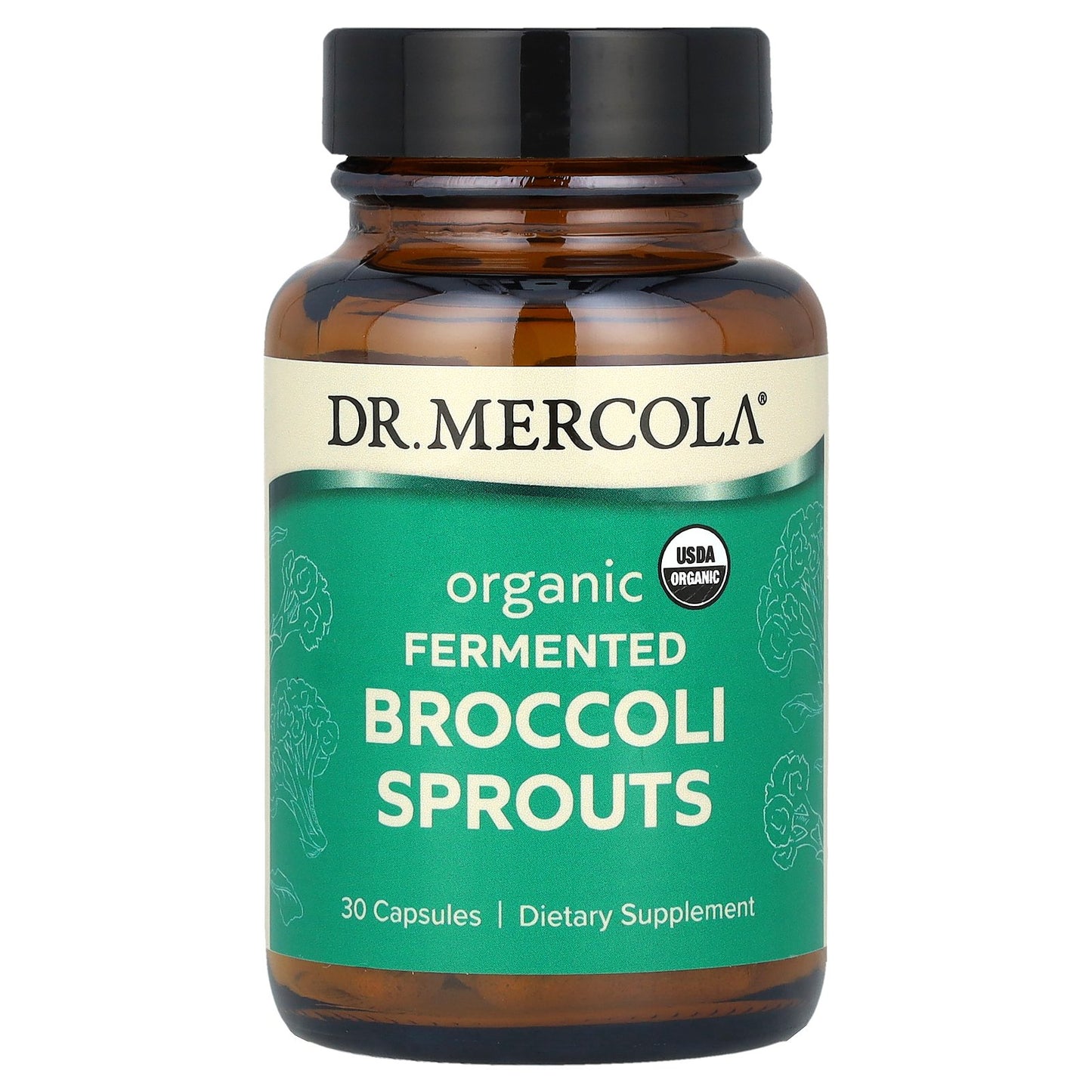 Dr. Mercola, Organic Fermented Broccoli Sprouts, 30 Capsules