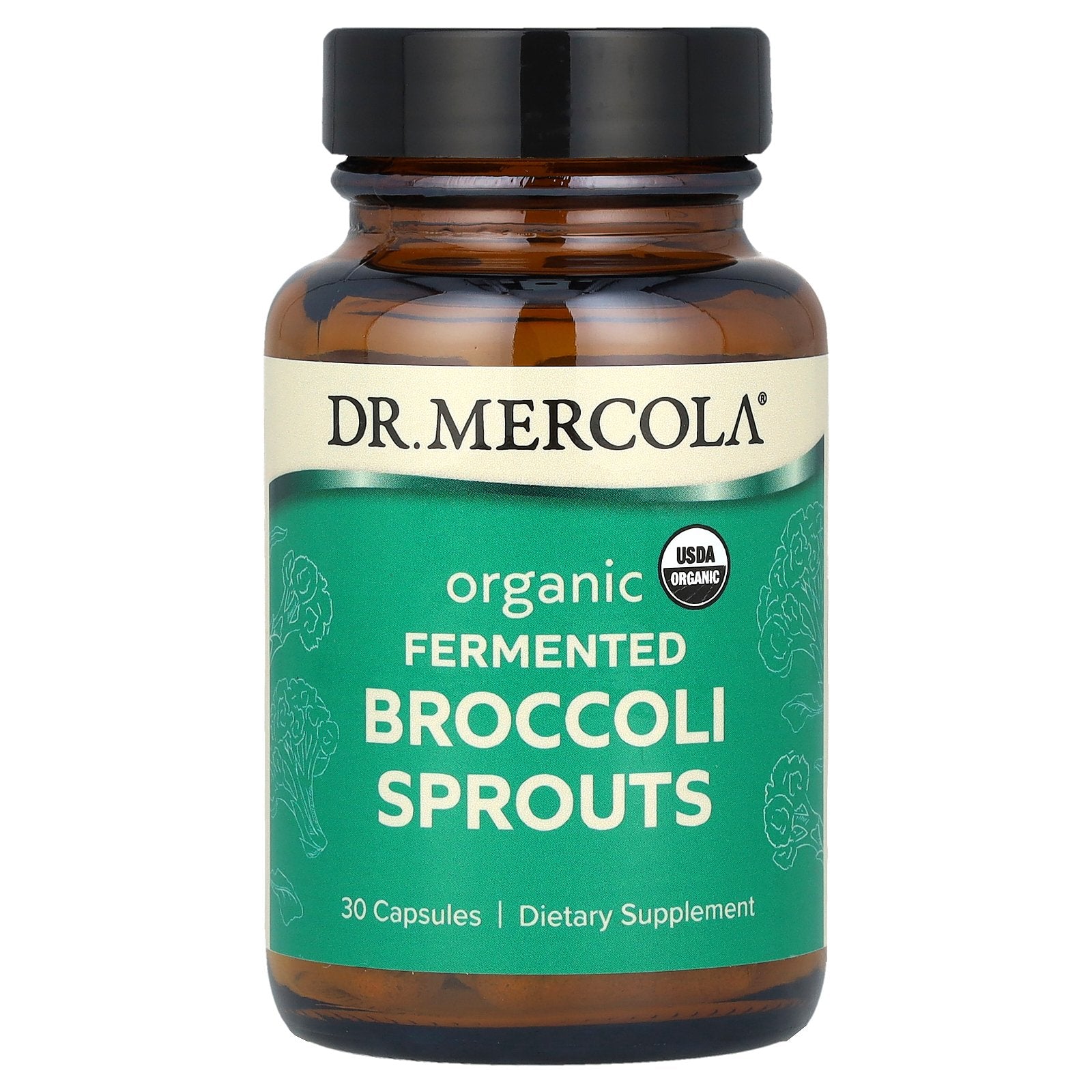 Dr. Mercola, Organic Fermented Broccoli Sprouts, 30 Capsules