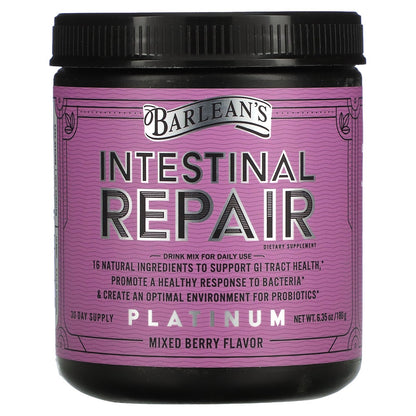 Barlean's, Platinum Intestinal Repair, Mixed Berry , 6.35 oz (180 g)