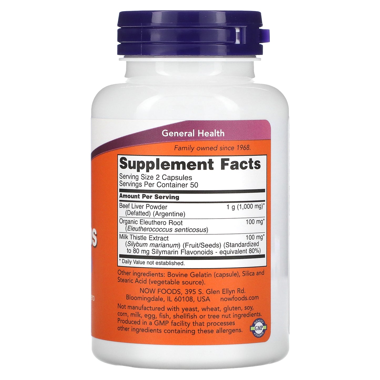 NOW Foods, Liver Caps, 100 Capsules