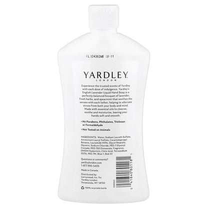 Yardley London, Luxurious Hand Soap, English Lavender, 16 fl oz (473 ml)