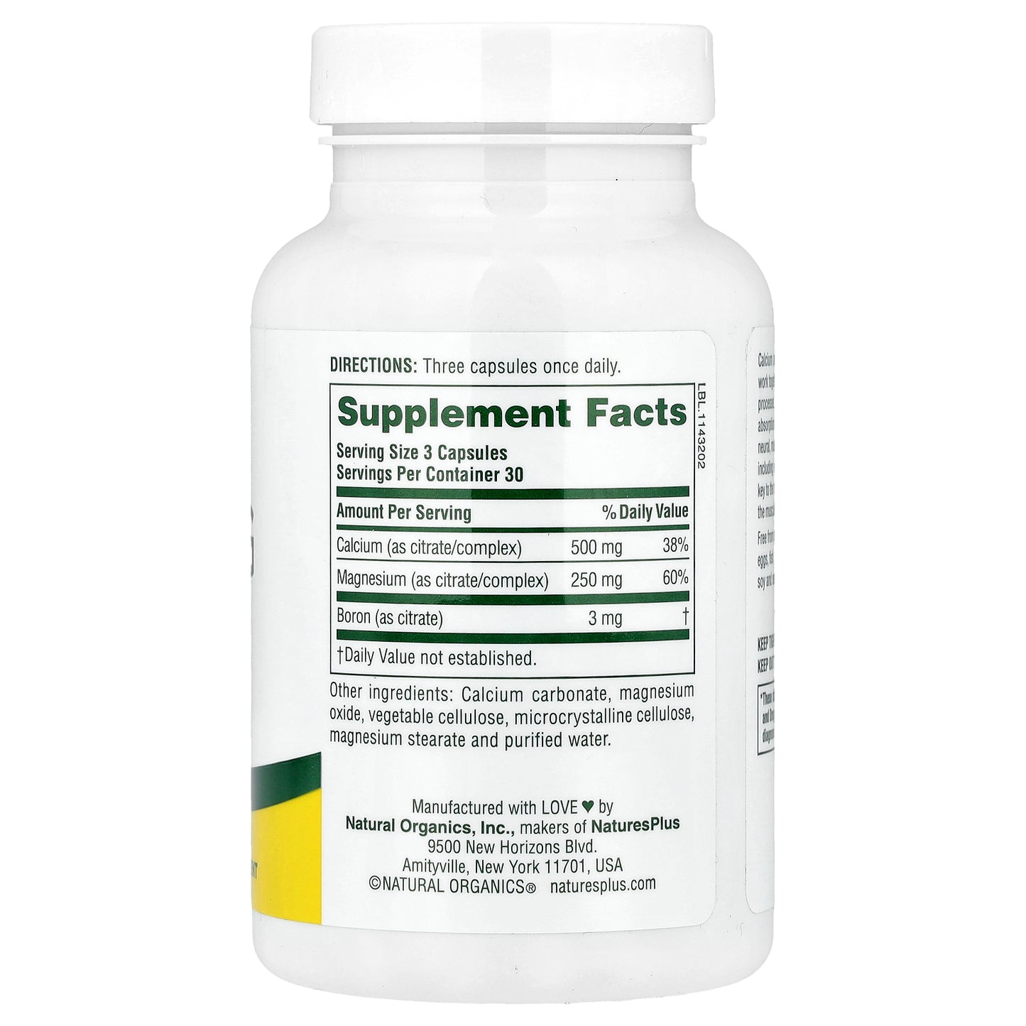 NaturesPlus, Cal/Mag Citrate, 90 Capsules